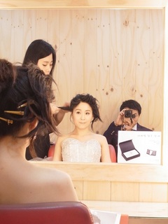 ヘアセット中.JPG